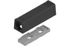 Tip on korte adaptorplaat carbonzwart