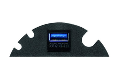 Evoline circle 80 afdekplaat usb-a/usb-a 3.0 zwart