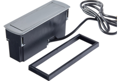 Cizo pop up nl/d/l 2x16a-2xusb 2a chroomom om