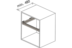 Moka frame k.650 614-664mm Soft alu