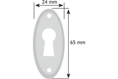 Sleutelplaat 655zo h65mm tinkleur