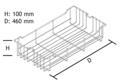 Korf Classic V11 voor kolomkast chroom k400mm