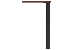 Tafelpoot q60 zwart mat 60x60mm h87 regelbaar
