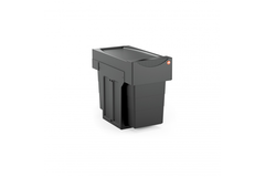 Hailo tandem iv 2x15l black edition volledig uittrekbaar - recycled