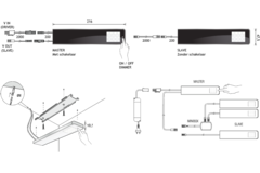 Key panel led kit 3x5W 4000K led24V zwart