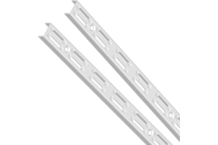 Set 2 stellijsten dubbel element 5820 wit 1m