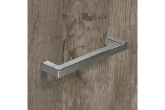 Greep Cadro, boorafstand 128, L 140.5 mm, B 12.5 mm, H 35 mm, roestvrij staal finish geborsteld