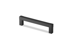 Greep Cadro, boorafstand 128, L 140.5 mm, B 12.5 mm, H 35 mm, mat zwart
