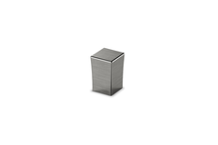 Knop Cadria, L 18 mm, B 18 mm, H 27 mm, roestvrij staal finish geborsteld