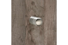 Knop Agrinum, H 26 mm, ø 18 mm, roestvrij staal geborsteld