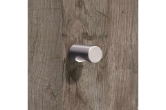 Knop Almus, H 23 mm, ø 12 mm, roestvrij staal finish geborsteld