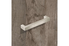 Greep Aosta, boorafstand 416, L 432 mm, B 16 mm, H 35 mm, roestvrij staal geborsteld