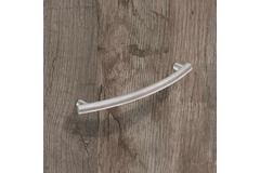 Greep Bathia, boorafstand 128, L 151 mm, B 8 mm, H 28 mm, roestvrij staal finish geborsteld