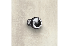 Knop Bona, H 41 mm, ø 30 mm, glans verchroomd