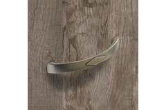 Greep Bracara, boorafstand 128, L 150 mm, B 15 mm, H 33 mm, tinkleurig