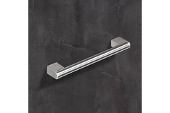 Greep Brema, boorafstand 96, L 108 mm, B 14 mm, H 35 mm, Roestvrij staal geborsteld / roestvrij staal finish geborsteld