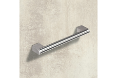 Greep Brema, boorafstand 96, L 108 mm, B 14 mm, H 35 mm, Roestvrij staal geborsteld / roestvrij staal finish geborsteld
