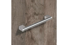 Greep Brema, boorafstand 96, L 108 mm, B 14 mm, H 35 mm, Roestvrij staal geborsteld / roestvrij staal finish geborsteld