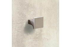 Knop Emo, L 25 mm, B 25 mm, H 23 mm, roestvrij staal finish geborsteld