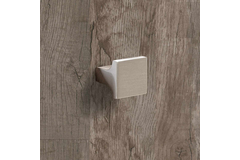 Knop Emo, L 25 mm, B 25 mm, H 23 mm, roestvrij staal finish geborsteld
