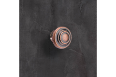 Knop Essa, H 25 mm, ø 32 mm, koperkleurig antiek