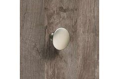 Knop Issa, H 27 mm, ø 40 mm, roestvrij staal finish geborsteld