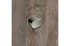 Knop Itri, boorafstand 16, L 38 mm, B 25 mm, H 30 mm, roestvrij staal finish geborsteld
