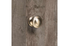 Knop Larru, H 27 mm, ø 30 mm, Tinkleurig geborsteld