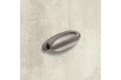 Schelpgreep Lorica, boorafstand 64, L 100 mm, B 33 mm, H 22 mm, tinkleurig