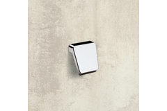 Knop Milo, boorafstand 16, L 40 mm, B 41 mm, H 28 mm, ø 41 mm, glans verchroomd