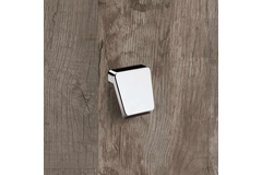 Knop Milo, boorafstand 16, L 40 mm, B 41 mm, H 28 mm, ø 41 mm, glans verchroomd