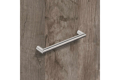 Greep Narona, boorafstand 128, L 140 mm, H 30 mm, ø 12 mm, roestvrij staal geborsteld