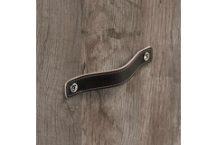 Greep Nica, boorafstand 128, L 158 mm, B 25 mm, H 3 mm, donkerbruin leer