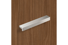 Greep Rovigo, boorafstand 96, L 111 mm, B 16 mm, H 25 mm, roestvrij staal finish geborsteld