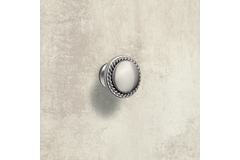 Knop Salemi, H 23 mm, ø 30 mm, roestvrij staal finish geborsteld