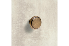 Knop Solva, H 23 mm, ø 30 mm, messingkleurig antiek
