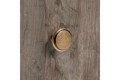 Knop Solva, H 23 mm, ø 30 mm, messingkleurig antiek