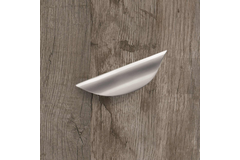 Greep Trento, boorafstand 96, L 171 mm, B 24 mm, H 18 mm, roestvrij staal finish geborsteld