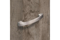 Greep Vantania, boorafstand 128, L 144 mm, B 14 mm, H 27 mm, roestvrij staal finish geborsteld