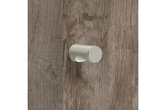 Knop Almus, H 23 mm, ø 12 mm, Mat vernikkeld