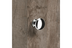 Knop Cirpi, H 27 mm, ø 30 mm, glans verchroomd