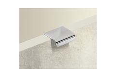 Greep Empoli, boorafstand 25, L 38 mm, B 36 mm, H 15 mm, glans verchroomd