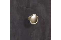 Knop Galleno, H 27 mm, ø 35 mm, Mat vernikkeld