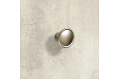 Knop Galleno, H 27 mm, ø 35 mm, Mat vernikkeld
