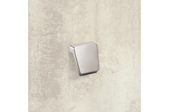 Knop Milo, boorafstand 16, L 40 mm, B 41 mm, H 28 mm, roestvrij staal finish geborsteld