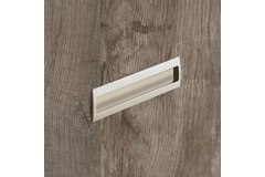 greep om in te laten Misnia, boorafstand 160, L 180 mm, B 54 mm, H 18.5 mm, Vernikkeld mat finish