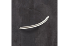 Greep Nicia, boorafstand 160, L 184 mm, H 32 mm, ø 10 mm, Mat vernikkeld