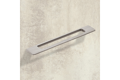 Greep Nubia, boorafstand 192, L 245 mm, B 8 mm, H 35 mm, roestvrij staal finish geborsteld