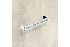 Greep Saturnia, boorafstand 128, L 140 mm, B 12 mm, H 26 mm, glans verchroomd