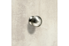 Knop Serbinum, H 28 mm, ø 25 mm, roestvrij staal geborsteld